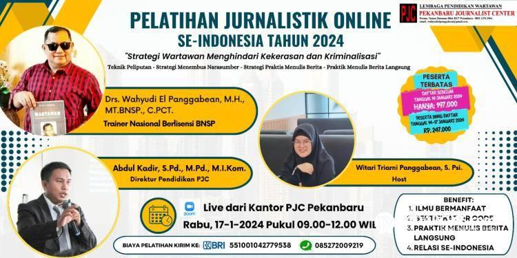 Berminat Ikut Pelatihan Jurnalistik Online Se-Indonesia, Daftar di Nomor 085272009219