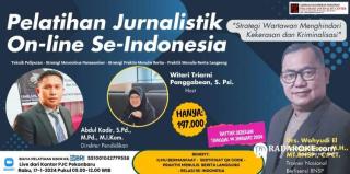 Buruan Daftar, Pelatihan Jurnalistik Online Se-Indonesia Masih Dibuka, Hubungi Nomor 085272009219