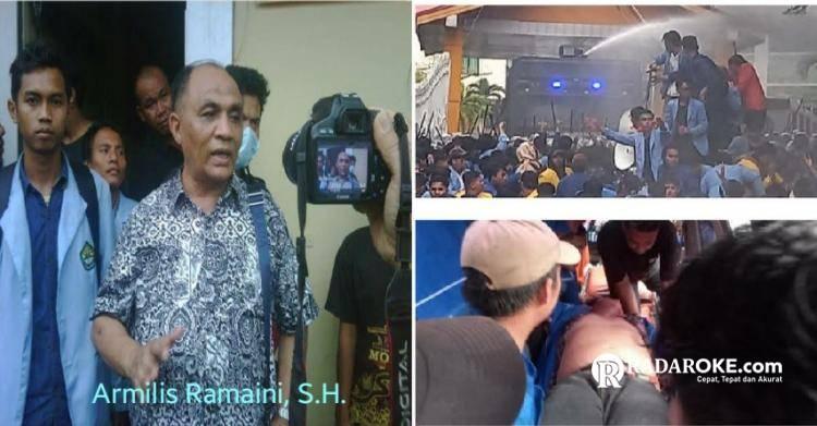 Demo di DPRD Riau Ricuh, Advokat Senior, Armilis Ramaini, S.H., Sebut Polisi Bertindak Tak Manusiawi