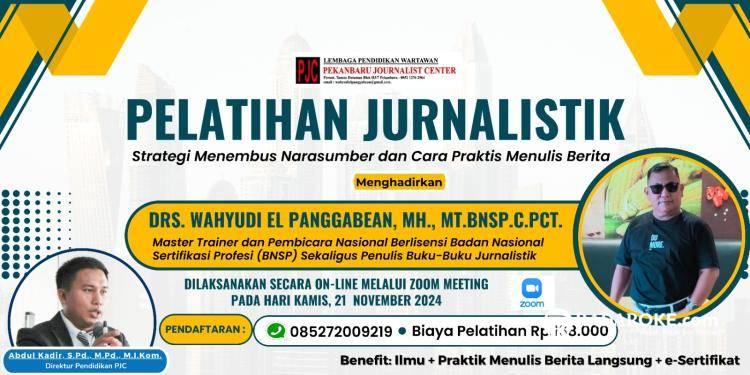 Tertarik Ingin Mahir Menulis Berita, Ikuti Pelatihan Jurnalistik Secara Online di PJC, Hubungi Nomor 085272009219