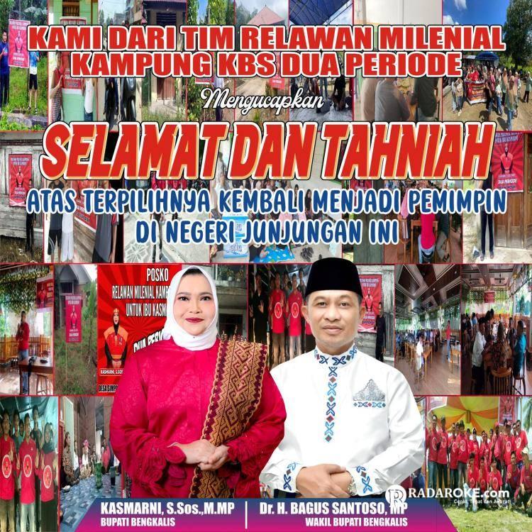 Kasmarni Menang Mutlak, Tim Relawan Milenial Kampung KBS: Selamat dan Tahniah 