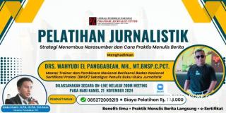 Tertarik Ingin Mahir Menulis Berita, Ikuti Pelatihan Jurnalistik Secara Online di PJC, Hubungi Nomor 085272009219