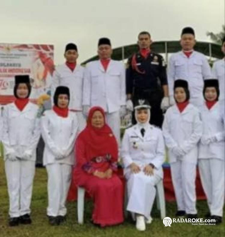 Berjalan Khidmat dan Tertib, Pj Kades Sanderak Jadi Inspektur Upacara Hari Kemerdekaan RI ke 79