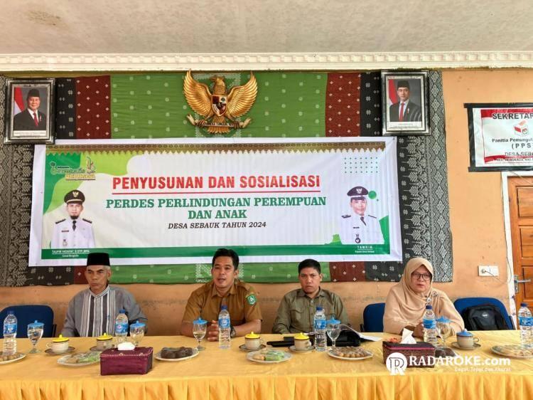 Manfaatkan Dana Bermasa, Desa Sebauk Susun Perdes Perlindungan Perempuan dan Anak