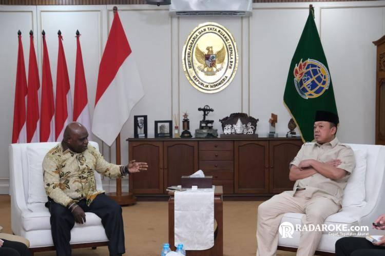 Menteri ATR dan Kementerian HAM Sepakat Tuntaskan Administrasi Pertanahan 