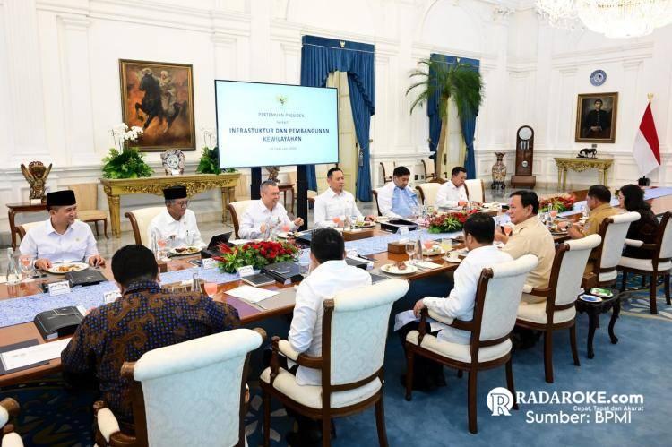 Menteri ATR Hadiri Ratas Bersama Presiden Prabowo