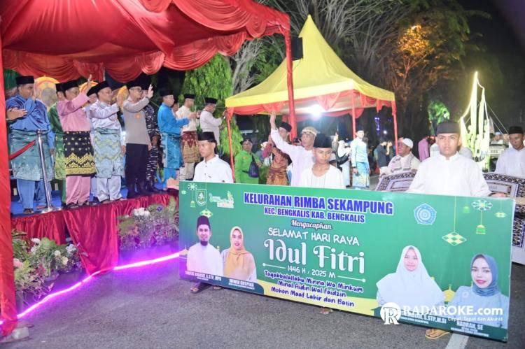 Wabup Bengkalis Lepas Pawai Takbiran Sambut Idul Fitri 1 Syawal 1446 H
