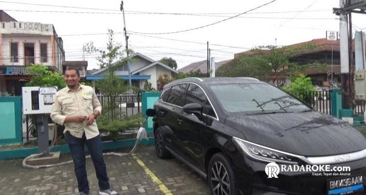 Dukung Kendaraan Listrik Ramah Lingkungan, PLN ULP Bengkalis Hadirkan SPKLU 