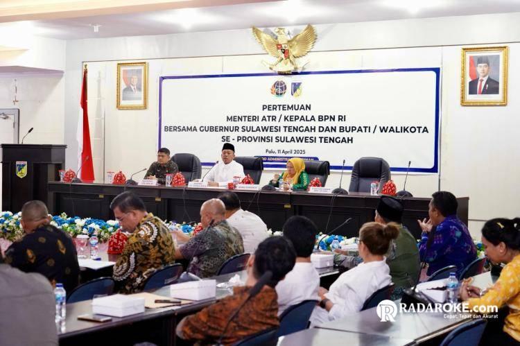 Menteri Nusron Ungkap Ada 1,1 Juta Hektare Tanah di Sulteng yang Bisa Diberdayakan untuk Kepentingan Masyarakat