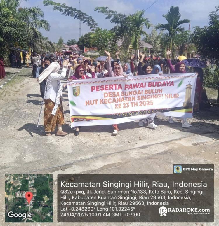 Upacara HUT Ke-23 Kecamatan Singingi Hilir Berjalan Khidmat