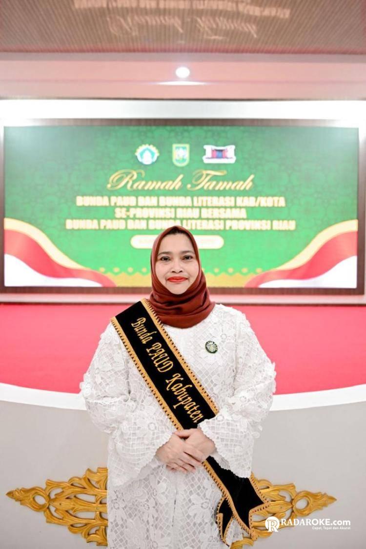 Bupati Kasmarni Dikukuhkan sebagai Bunda PAUD dan Bunda Literasi Kabupaten Bengkalis