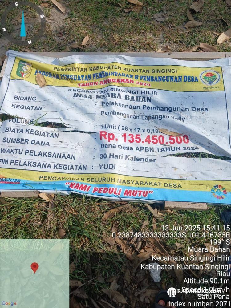 Kejari Kuansing Harus Segera Turun Periksa Penggunaan Dana Desa Muara Bahan