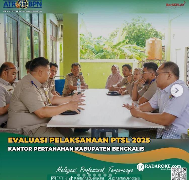 BPN Bengkalis Gelar Rapat Evaluasi PTSL