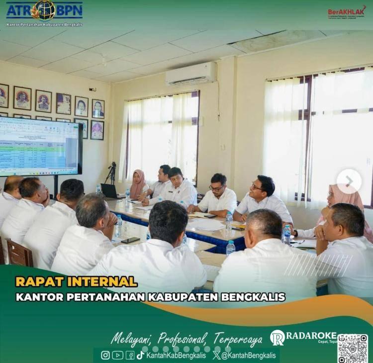 BPN Bengkalis Gelar Rapat Internal