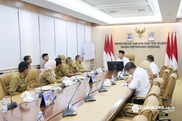 Audiensi Wali Kota Bekasi, Menteri Nusron Tekankan Kerja Sama untuk Percepat Sertipikasi Aset Pemkot