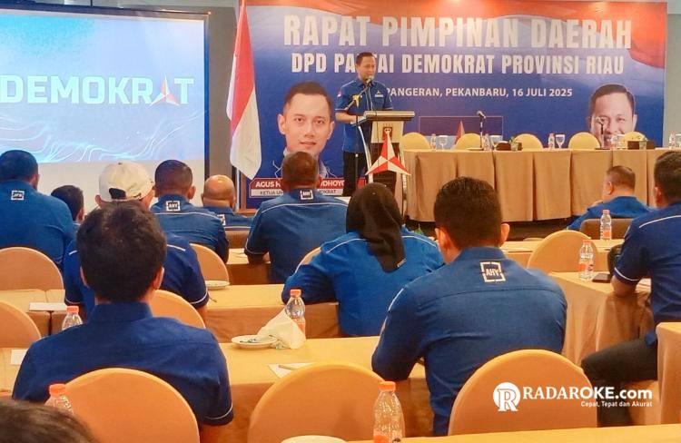 Rapimda Demokrat Riau Fokus Solidkan Kader, DPP OKK Rocky Amu: Saatnya Kita Bekerja Keras