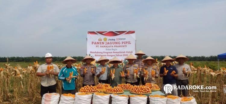 Polsek Tapung Dukung Program Ketahanan Pangan Nasional