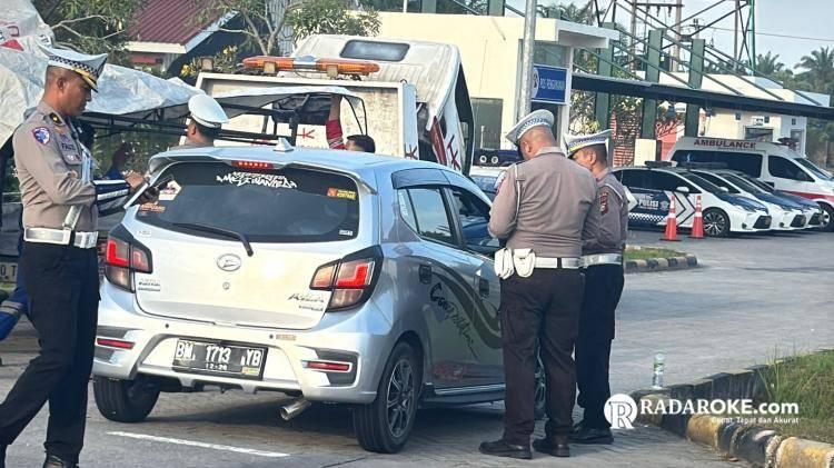 Ditlantas Polda Riau Terjunkan Tim Speed Gun di Tol Permai