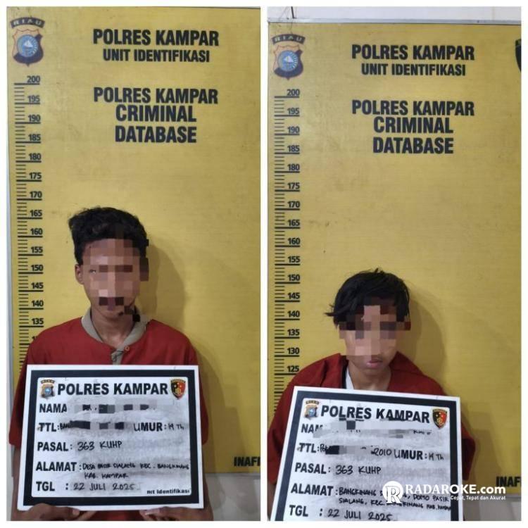 Resmob Polres Kampar Berhasil Ringkus Pelaku Curat Toko Perhiasan Bangkinang