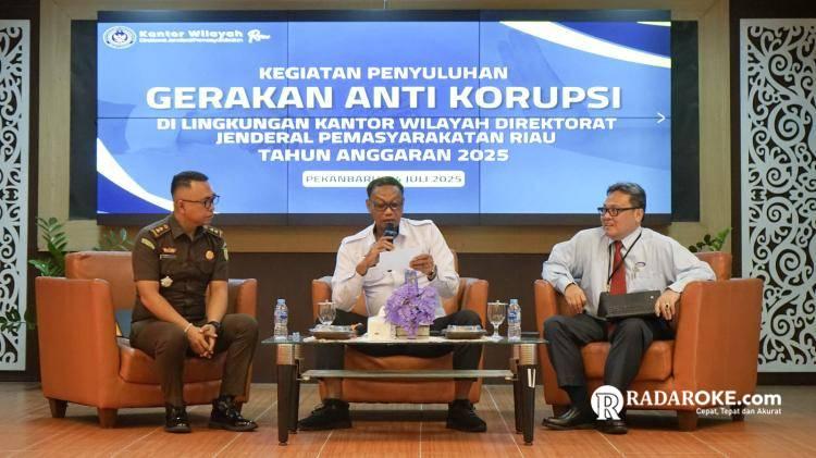 Kalapas Pekanbaru Ikuti Penyuluhan Gerakan Anti Korupsi