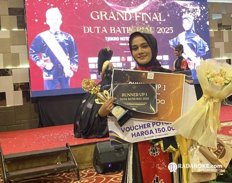 Sukses Jadi Runner Up 1 Duta Batik Riau 2025, Alifia Azzahra Hayati: Batik Adalah Jati Diri