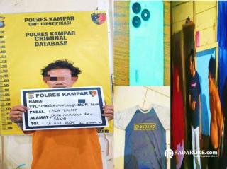 Viral Pencurian Handphone di Medsos, Satreskrim Polres Kampar Tangkap Pelaku di Desa Sipungguk