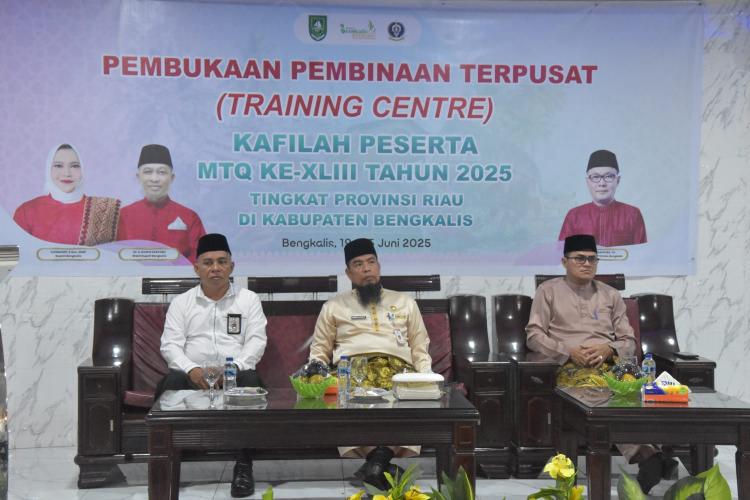 Buka Pembinaan Terpusat, Bupati Kasmarni Harapkan Kafilah Bengkalis Mampu Dapatkan Kembali Prestasi Sebagai Juara Umum