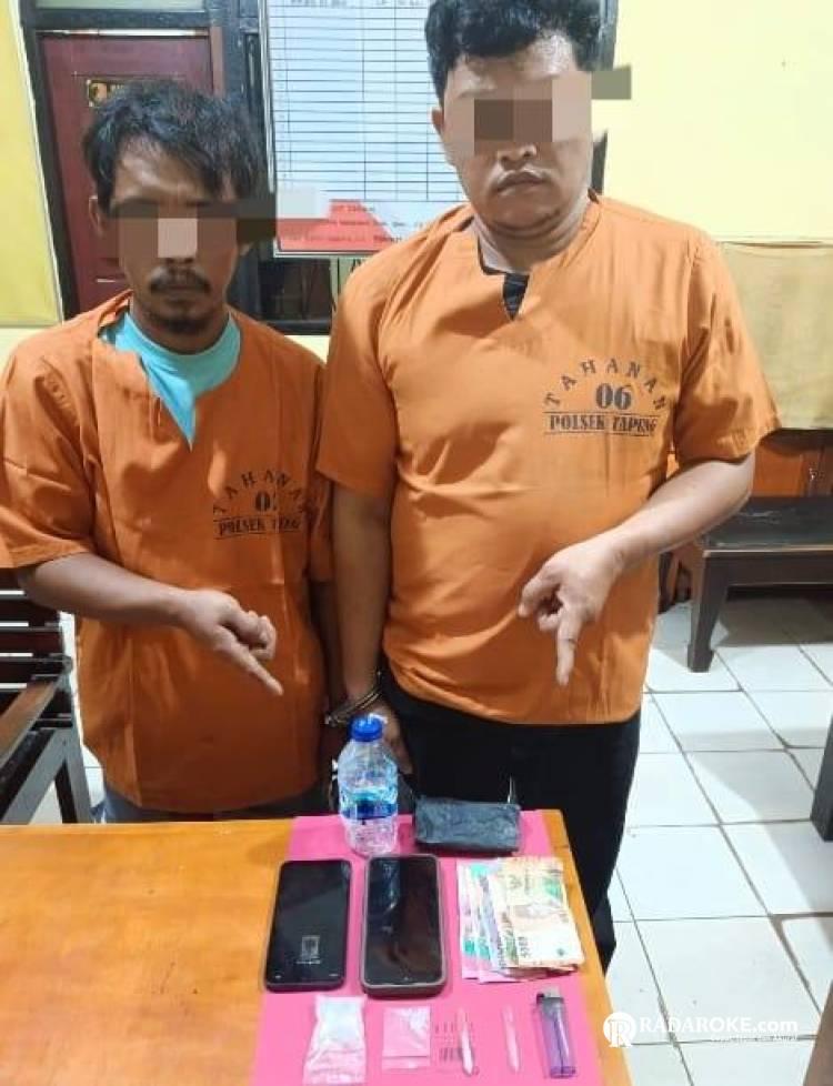 Dua Pelaku Narkoba di Gulung Polsek Tapung, 13,57 Gram Ikut Diamankan