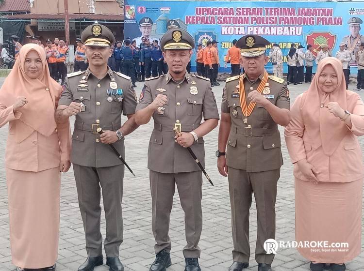 Wako Pekanbaru Pimpin Sertijab Kasatpol PP, Agung Nugroho: Saya Yakin dengan Pak Yuliarso! 