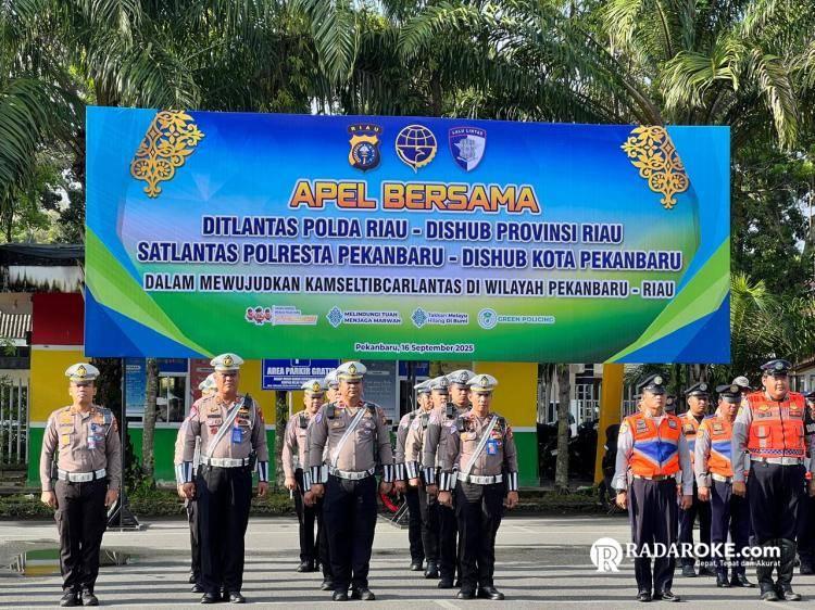 Ditlantas Polda Riau Kolaborasi dengan Dishub Wujudkan Kamseltibcarlantas