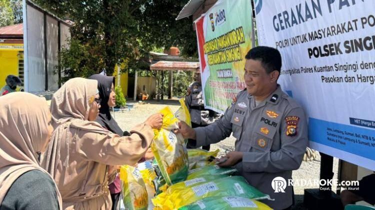 Polsek Singingi Hilir Gelar Operasi Pangan Murah, Komitmen Bantu Stabilitas Harga dan Kesejahteraan Warga