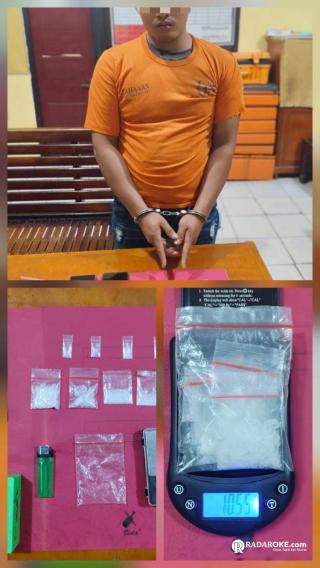 Polsek Tapung Tangkap Pelaku Narkoba di Desa Indrapu