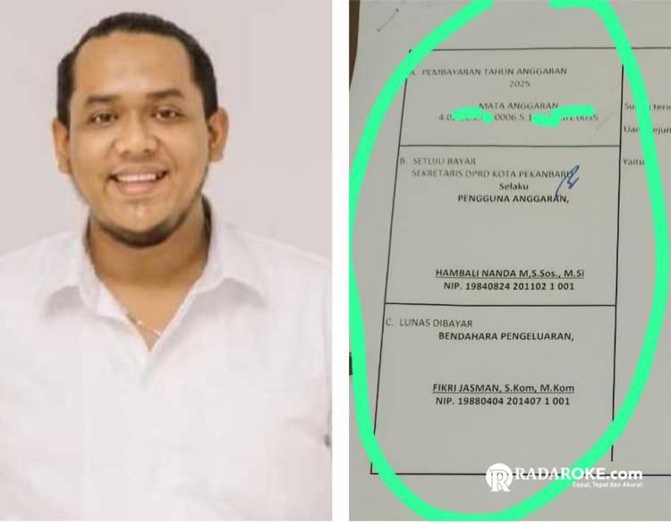 Kwitansi Pembayaran Anggaran Media Sekitar Rp3 Miliar Tak Ditandatangani Sekwan Hambali Nanda, Ada Apa dengan Hambali?