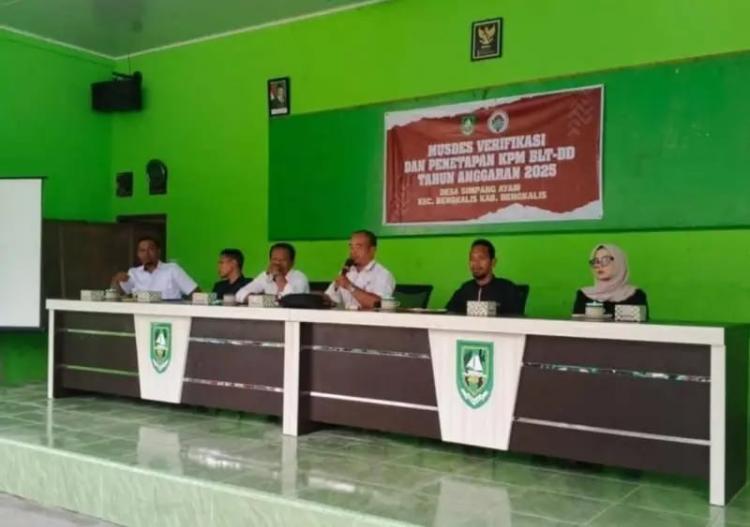 Pemdes Simpang Ayam Tetapkan 30 KPM BLT DD 2025 Melalui Musdes Verifikasi