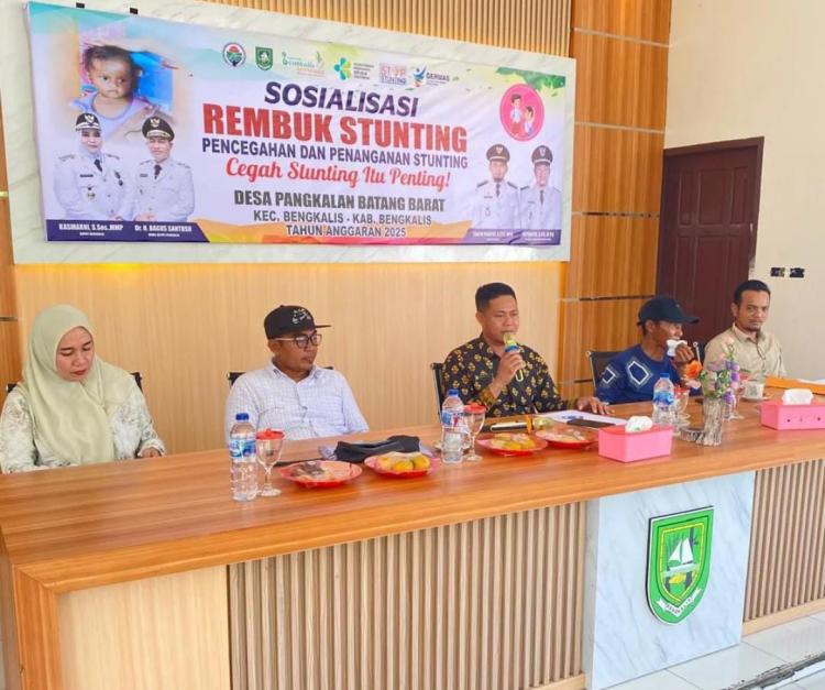 Pemdes Pangkalan Batang Barat Gelar Sosialisasi Rembuk Stunting Tahun 2025