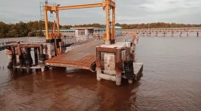 Dermaga 1 Pelabuhan Penyeberangan Sungai Selari Ditutup Sementara untuk Perbaikan Infrastruktur