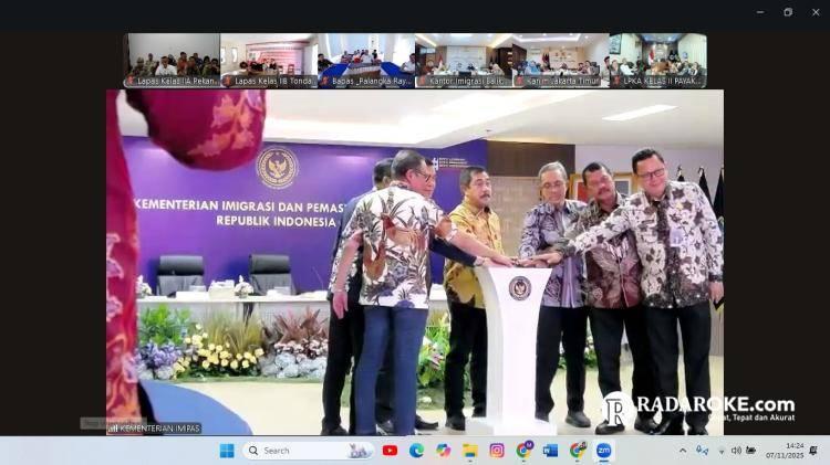 Lapas Pekanbaru Ikuti Kick Off Peringatan Hari Bhakti Kementerian Imigrasi dan Pemasyarakatan ke-1 Tahun 2025
