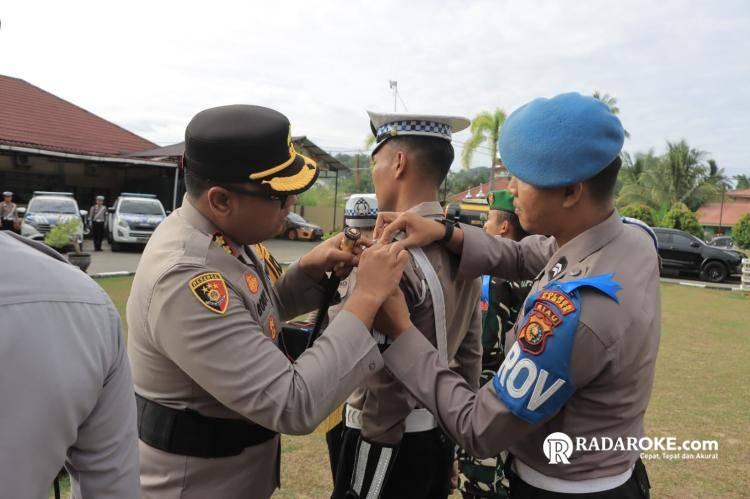 Kapolres Kampar Pimpin Apel Gelar Pasukan Ops Zebra Lancang Kuning 2025