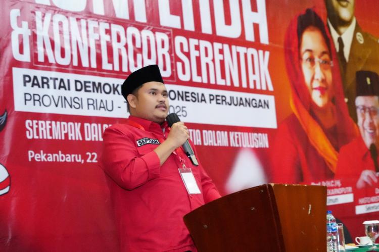 Septian Nugraha Nahkodai Ketua DPC PDI Perjuangan Kabupaten Bengkalis