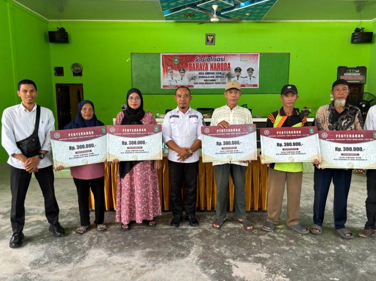 Pemdes simpang ayam salurkan BLT DD 2025 kepada 30 orang kpm