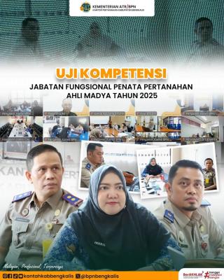 Kantor Pertanahan Bengkalis Ikuti Uji Kompetensi Penata Pertanahan Ahli Madya Secara Daring