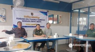 Sosialisasi Keberadaan Kodam XIX/Tuanku Tambusai, Kapendam Gelar Coffe Morning Bersama Awak Media