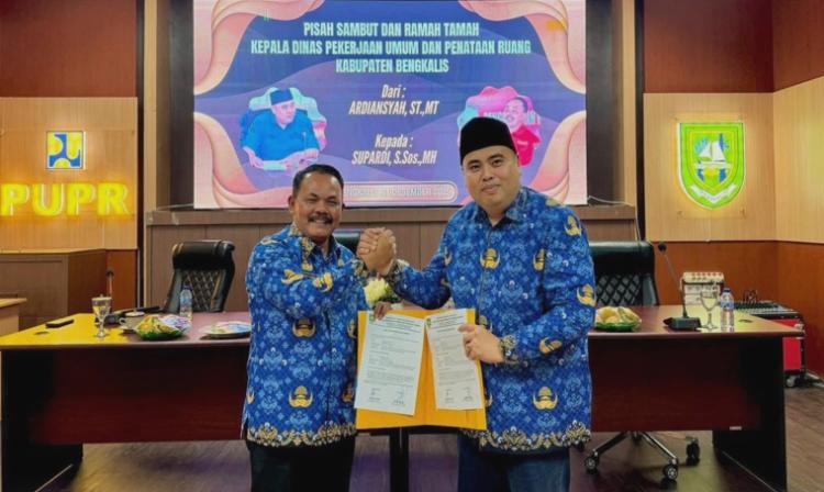 Supardi Resmi Nahkodai Dinas PUPR Bengkalis, Ardiansyah Pindah Tugasan ke Dishub
