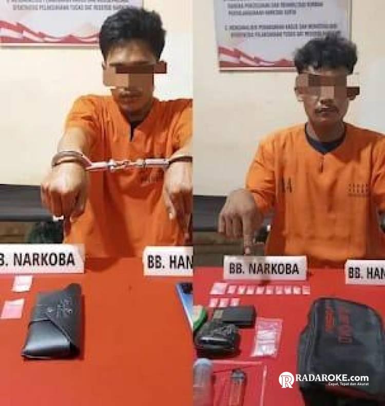 Satnarkoba Polres Kampar Tangkap Dua Pelaku Narkoba di Dua TKP