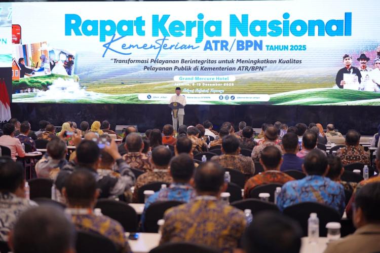 Buka Rakernas 2025, Menteri Nusron: Hasilkan Keputusan yang Optimal dan Berkualitas untuk Meningkatkan Pelayanan kepada Masyarakat