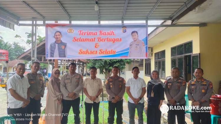 Polsek Tapung Lepas Dua Personel Terbaik dengan Penuh Kehangatan