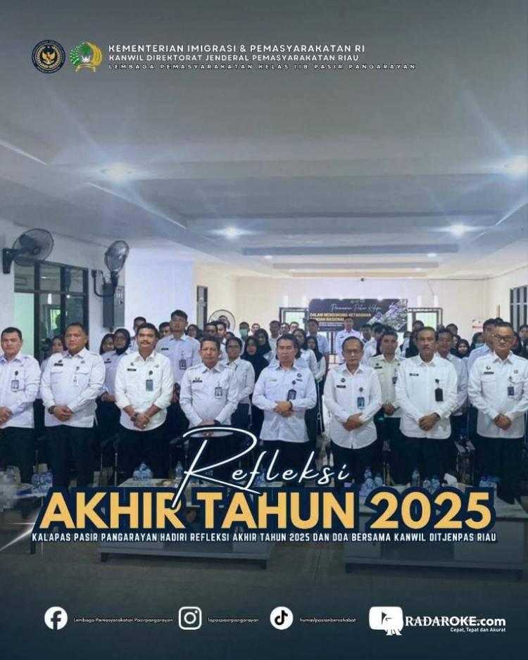 Ditjenpas Riau Gelar Refleksi Akhir Tahun 2025 dan Doa Bersama