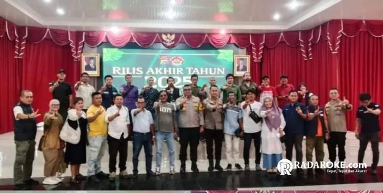 Polres Kampar Rilis Akhir Tahun, Komitmen Berantas Kriminalitas dan Layani Masyarakat