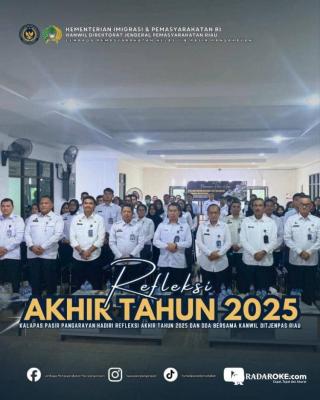 Ditjenpas Riau Gelar Refleksi Akhir Tahun 2025 dan Doa Bersama