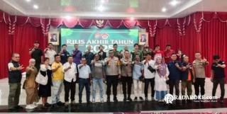 Polres Kampar Rilis Akhir Tahun, Komitmen Berantas Kriminalitas dan Layani Masyarakat